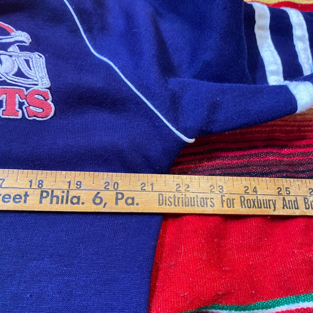 Vintage 80s New York Giants NFL Hoodie Blue Mens Medium Pullover Sweatshirt - Picture 7 of 8